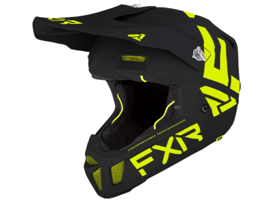 FXR MX Мотошлем Clutch CX Helmet 21 Black/Hi Vis фото в интернет-магазине FrontFlip.Ru