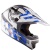 Мотошлем LS2   кроссовый MX433 STRIPE WHITE BLUE фото в интернет-магазине FrontFlip.Ru