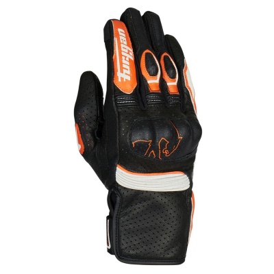 [FURYGAN] Перчатки TD ROADSTER кожа, цвет Черный/Оранжевый фото в интернет-магазине FrontFlip.Ru