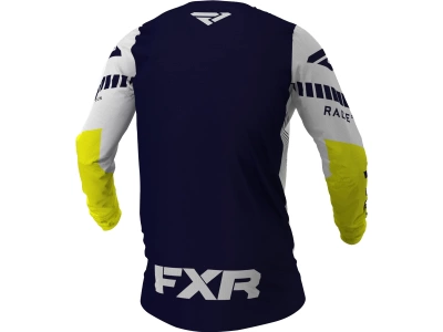 FXR MX Футболка Revo MX Jersey 21 Midnight/White/Yellow фото в интернет-магазине FrontFlip.Ru