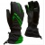 Зимние перчатки MOTEQ СНЕЖОК, не промокаемые на мембране черный/зеленый фото в интернет-магазине FrontFlip.Ru