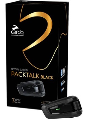 CARDO Мотогарнитура PACKTALK BLACK JBL SINGLE фото в интернет-магазине FrontFlip.Ru