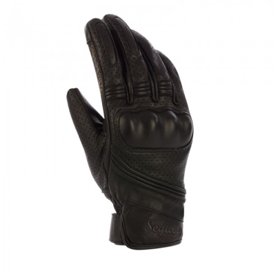 Перчатки кожаные Segura LOGAN Black фото в интернет-магазине FrontFlip.Ru