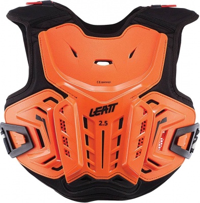 Защита панцирь подростковый Leatt Chest Protector 2.5 Junior Orange/Black фото в интернет-магазине FrontFlip.Ru