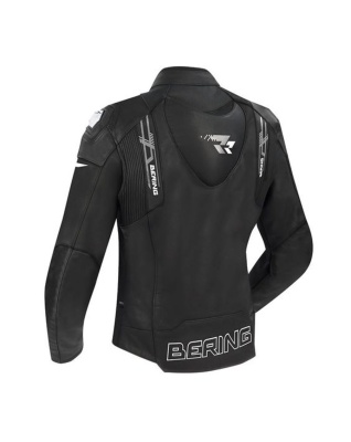 Куртка кожаная Bering SNAP Black/White фото в интернет-магазине FrontFlip.Ru