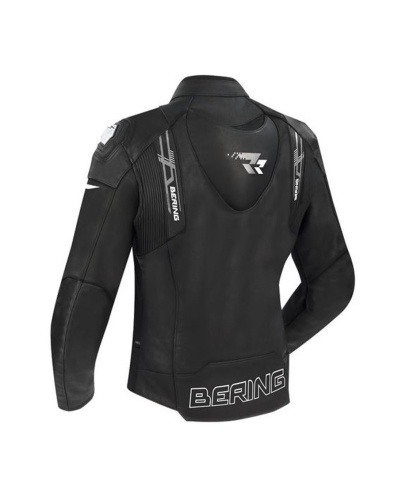 Куртка кожаная Bering SNAP Black/White фото в интернет-магазине FrontFlip.Ru