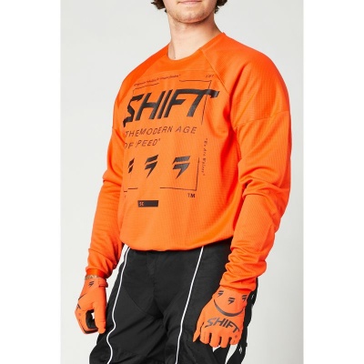 Мотоджерси Shift White Label Bliss Jersey Blood Orange фото в интернет-магазине FrontFlip.Ru