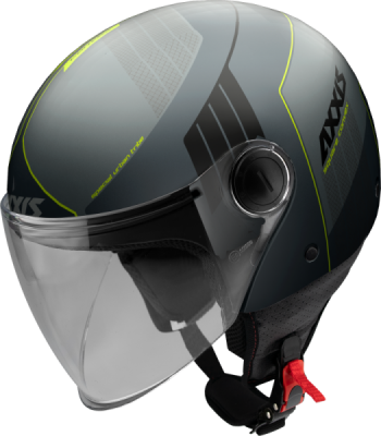 AXXIS Square Convex Grey шлем открытый серый фото в интернет-магазине FrontFlip.Ru