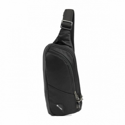 Сумка антивор Pacsafe Vibe 150 sling, черный, 2,5 л. фото в интернет-магазине FrontFlip.Ru