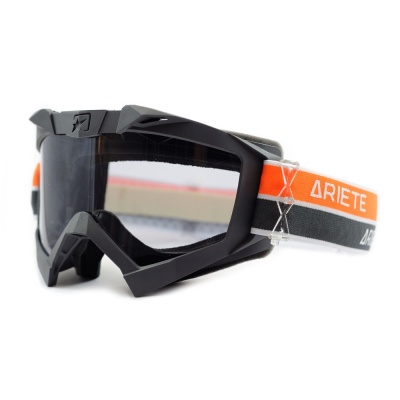 [ARIETE] Кроссовые очки (маска) ADRENALINE PRIMIS PLUS 2021, цвет Серый фото в интернет-магазине FrontFlip.Ru