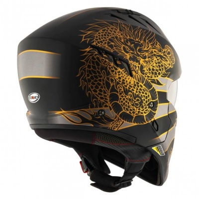 [SUOMY] Мотошлем ARMOR DRAGON, цвет Серый Матовый фото в интернет-магазине FrontFlip.Ru