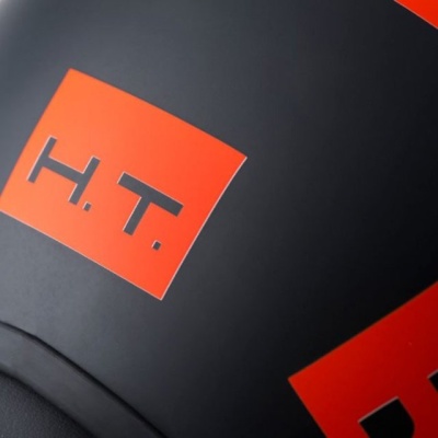 BLAUER Шлем PILOT H.T. 1.1 Black Matt/Orange Fluo фото в интернет-магазине FrontFlip.Ru