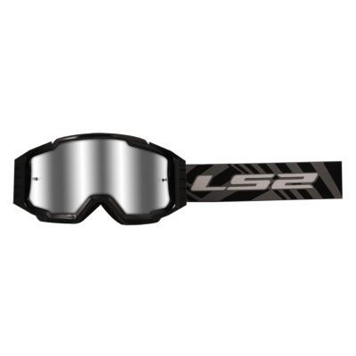 LS2 Очки кроссовые CHARGER PRO Goggle с прозрачной линзой черный фото в интернет-магазине FrontFlip.Ru
