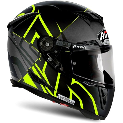 AIROH шлем интеграл GP500 SECTORS YELLOW MATT фото в интернет-магазине FrontFlip.Ru