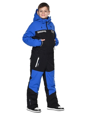 SNOW HEADQUARTER Горнолыжный комбинезон для мальчика T-9091 Черный фото в интернет-магазине FrontFlip.Ru