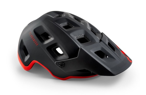 Велошлем MET terranova black/red фото в интернет-магазине FrontFlip.Ru
