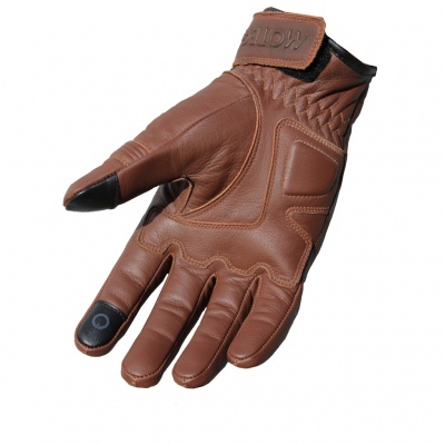 MOTEQ Перчатки кожаные Scooby коричневый фото в интернет-магазине FrontFlip.Ru