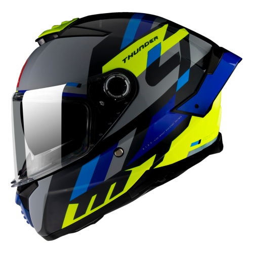 Шлем MT THUNDER 4 SV ERGO Gloss Blue фото в интернет-магазине FrontFlip.Ru
