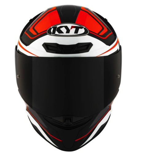 [KYT] Мотошлем TT-REVO OVERTECH, цвет Черный/Оранжевый фото в интернет-магазине FrontFlip.Ru