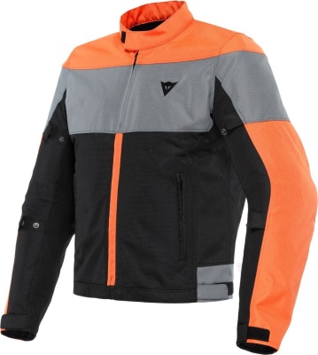 Куртка текстильная Dainese ELETTRICA AIR TEX JACKET Black/Flame-Orange/Charcoal-Gray фото в интернет-магазине FrontFlip.Ru