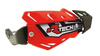 RTech Защита рук FLX ATV красная с крепежом (moto parts) фото в интернет-магазине FrontFlip.Ru