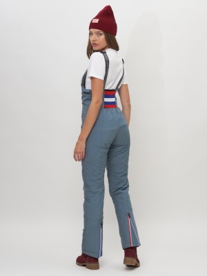 Полукомбинезон брюки горнолыжные женские  66179Sr фото в интернет-магазине FrontFlip.Ru