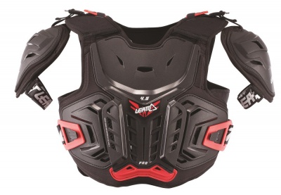 Защита панцирь подростковый Leatt Chest Protector 4.5 Junior Black/Red фото в интернет-магазине FrontFlip.Ru