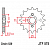 Звезда передняя (ведущая), для 520 цепи, 15 зубьев (JT 575.15)