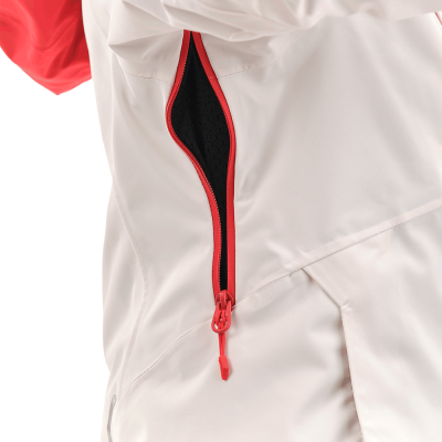 Dragonfly Куртка горнолыжная утепленная Gravity Premium WOMAN Gray-Red Fluo фото в интернет-магазине FrontFlip.Ru