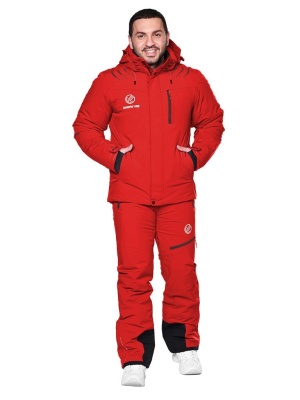 SNOW HEADQUARTER Горнолыжный костюм мужской A-8987 Красный фото в интернет-магазине FrontFlip.Ru