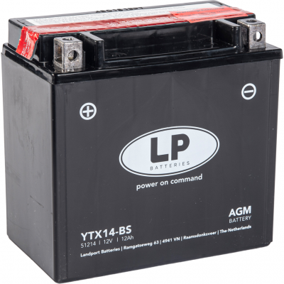 Аккумулятор Landport YTX14-BS, 12V, AGM фото в интернет-магазине FrontFlip.Ru