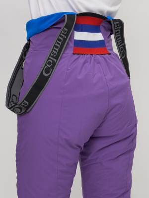 Полукомбинезон брюки горнолыжные женские  66179F фото в интернет-магазине FrontFlip.Ru