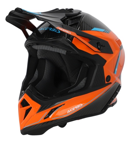 Шлем Acerbis STEEL CARBON 22-06 Orange/Black фото в интернет-магазине FrontFlip.Ru