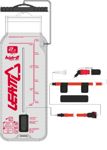 Гидропак Leatt Flat Cleantech Bladder Pack 2L Translucent 7016100200 фото в интернет-магазине FrontFlip.Ru