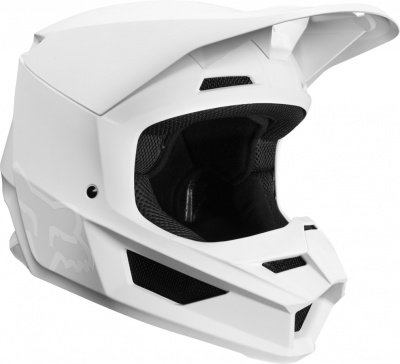 Мотошлем Fox V1 Matte Helmet White фото в интернет-магазине FrontFlip.Ru