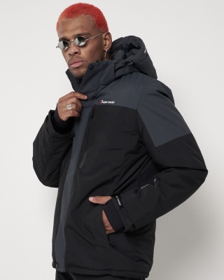 Горнолыжная куртка мужская черного цвета 88823Ch фото в интернет-магазине FrontFlip.Ru
