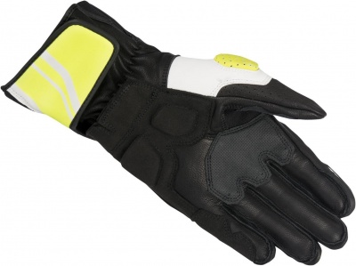 ALPINESTARS Мотоперчатки кожаные SP-8 v2 черно-бело-желтый, 125 фото в интернет-магазине FrontFlip.Ru