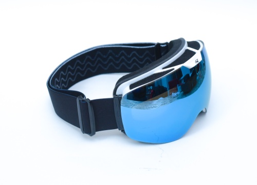 Зимние очки HAWK MOTO Snow Star (зеркальные синие) фото в интернет-магазине FrontFlip.Ru