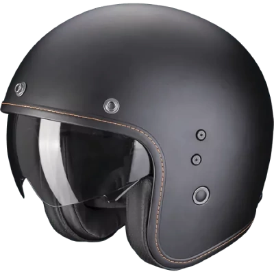 [SCORPION EXO] Мотошлем BELFAST EVO SOLID, цвет Черный Матовый фото в интернет-магазине FrontFlip.Ru