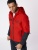 Куртка мужская с капюшоном красного цвета 88601Kr фото в интернет-магазине FrontFlip.Ru
