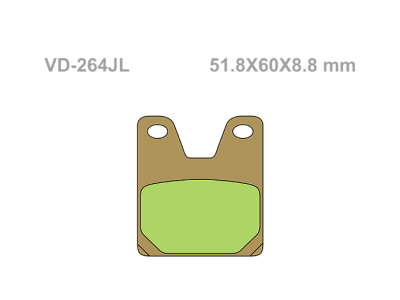 VESRAH Тормозные колодки  VD-264JL  (267) фото в интернет-магазине FrontFlip.Ru