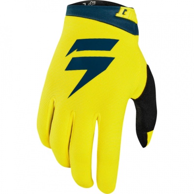 Мотоперчатки Shift White Air Glove Yellow/Navy фото в интернет-магазине FrontFlip.Ru