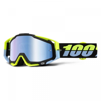 Очки кроссовые 100% STRATA MX Replica Grey-Yellow фото в интернет-магазине FrontFlip.Ru