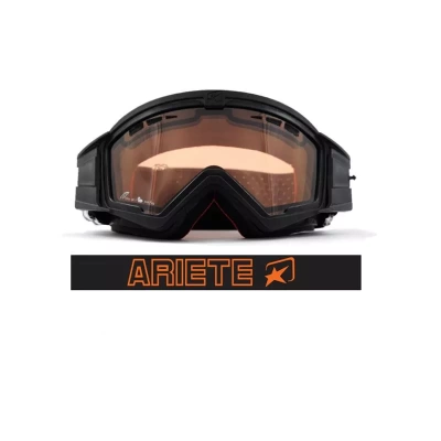 ARIETE Кроссовые очки (маска) MUDMAX - BLACK / DOUBLE ORANGE VENTILATED LENS NO PINS (moto parts) фото в интернет-магазине FrontFlip.Ru