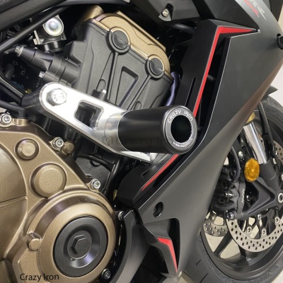 Слайдеры для мотоцикла HONDA CBR650R 2019- CRAZY IRON фото в интернет-магазине FrontFlip.Ru