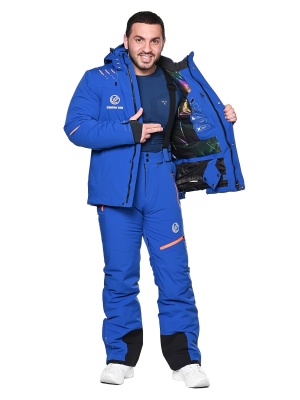 SNOW HEADQUARTER Горнолыжный костюм мужской A-8987 Синий фото в интернет-магазине FrontFlip.Ru