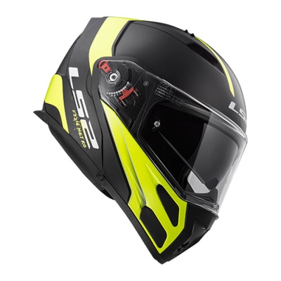 Мотошлем LS2 FF324 METRO RAPID Matt Black Hi-Vis Yellow+PINLOCK фото в интернет-магазине FrontFlip.Ru