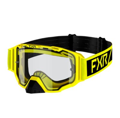 FXR MX Маска Yth Maverick Clear MX Goggle 22 Hi Vis/Black фото в интернет-магазине FrontFlip.Ru