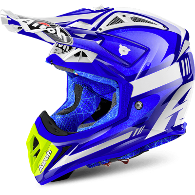AIROH шлем кросс AVIATOR 2.2 CAIROLI OTTOBIANO BLUE GLOSS фото в интернет-магазине FrontFlip.Ru