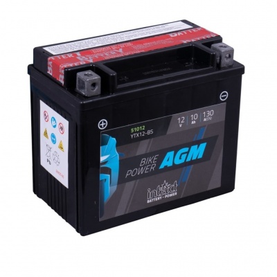 Аккумулятор intAct IA YTX12-BS, 12V, AGM фото в интернет-магазине FrontFlip.Ru